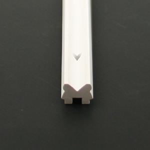 Schraubprofil Basisprofil D&amp;M weiß bis 1 Meter